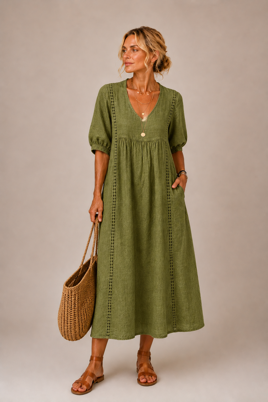 Sefi vestido midi veraniego