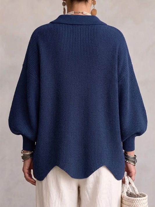 Dora cárdigan oversize - detalle