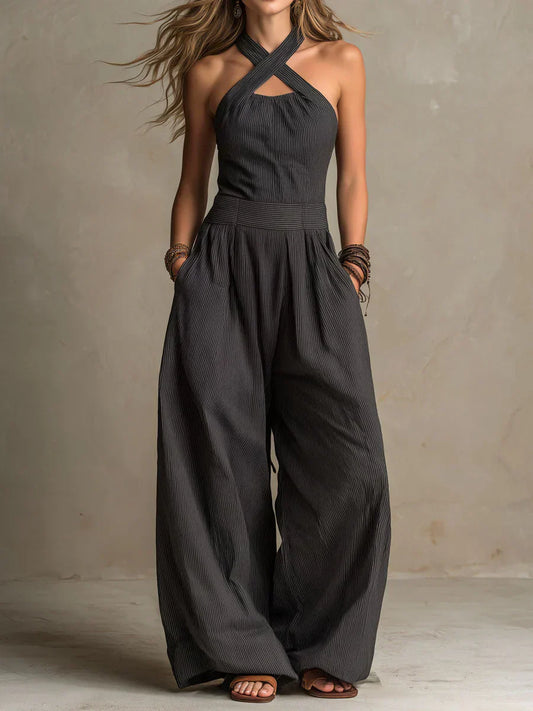 Ariadna | Mono elegante con escote cruzado