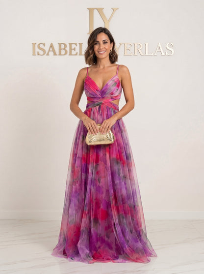 Vestido de ceremonia de tirantes