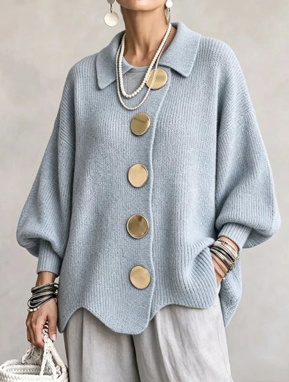 Dora cárdigan oversize - Azul cielo