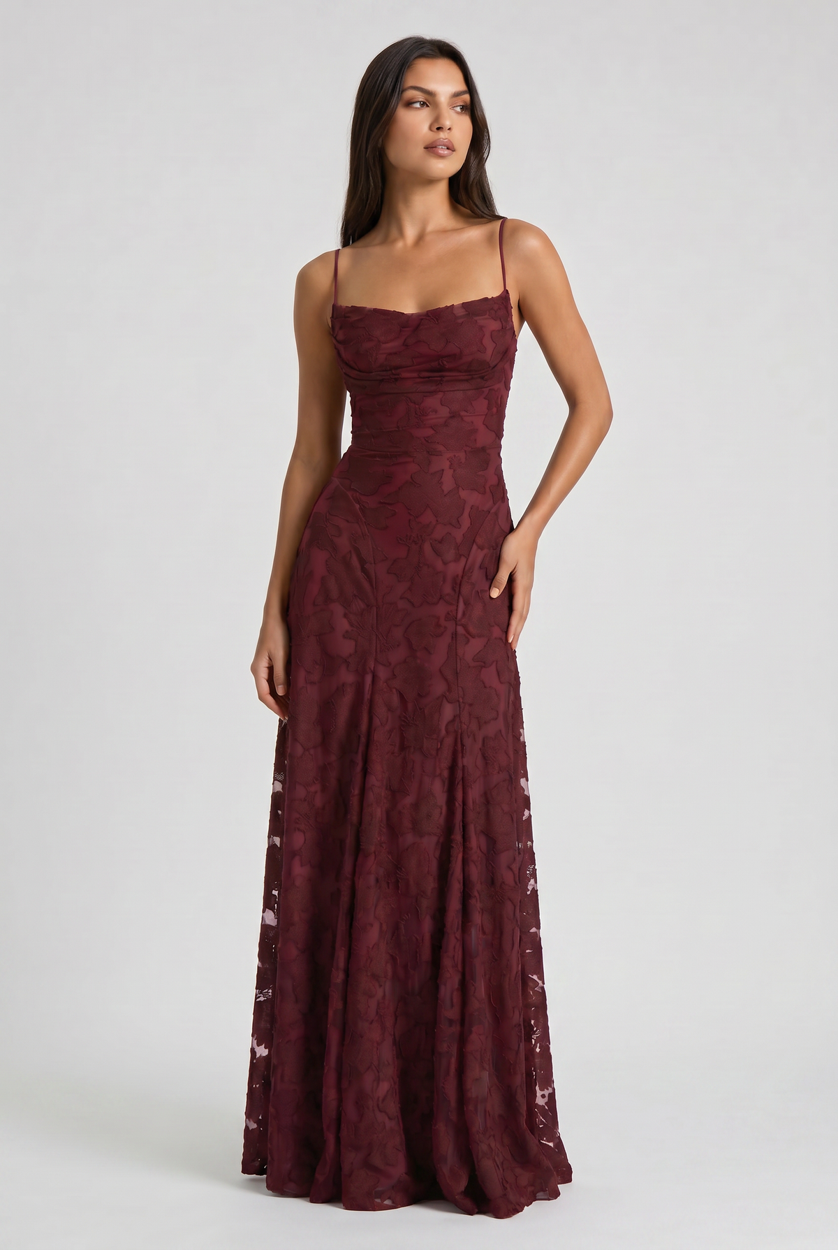 Louise Vestido Maxi Drapeado
