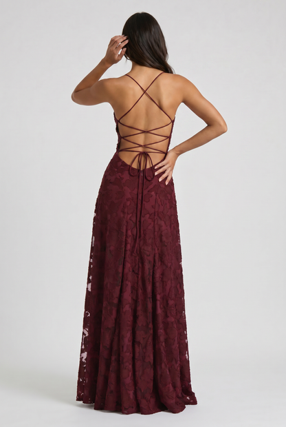 Louise Vestido Maxi Drapeado