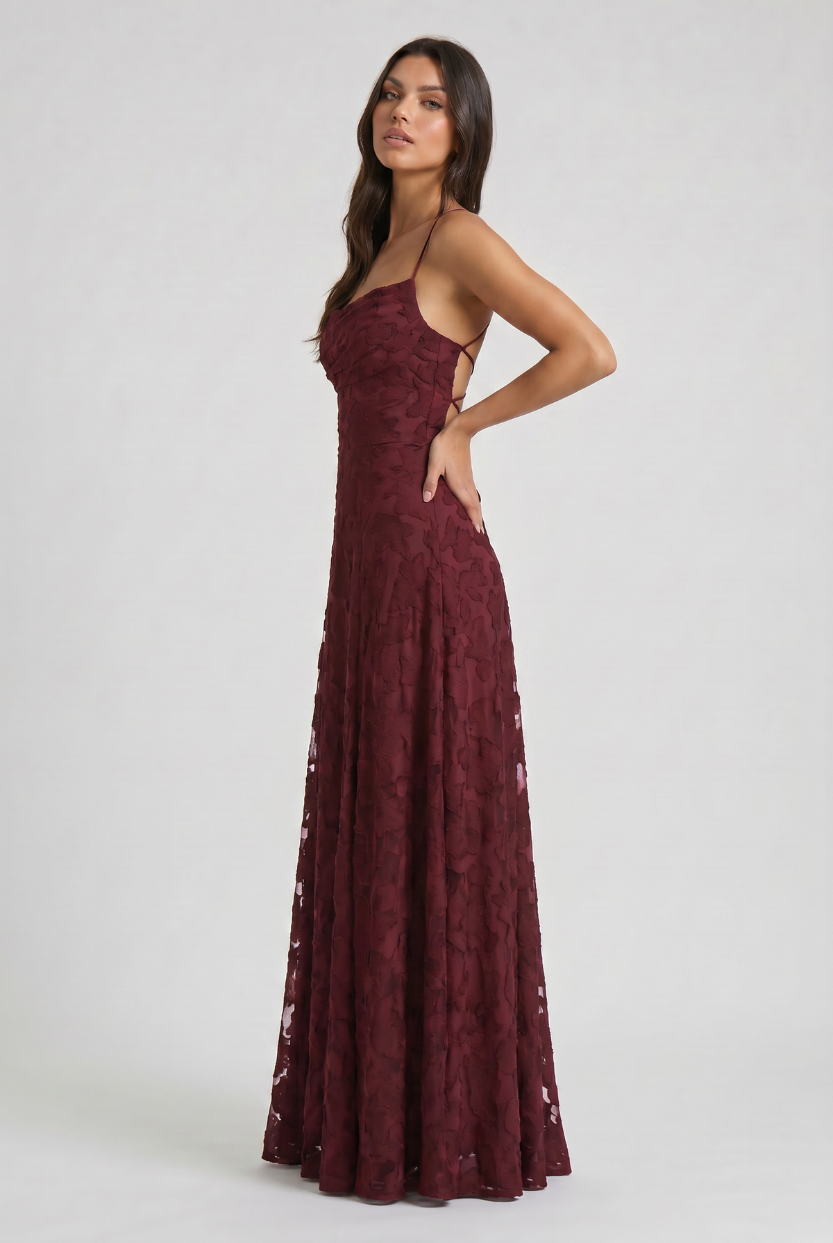 Louise Vestido Maxi Drapeado