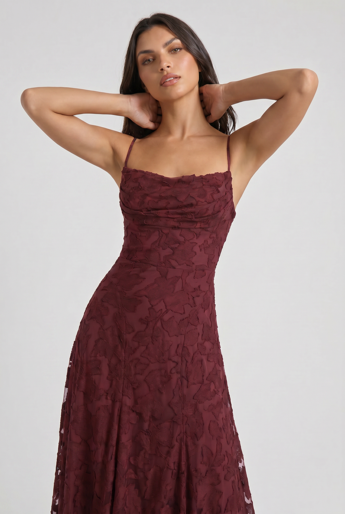Louise Vestido Maxi Drapeado