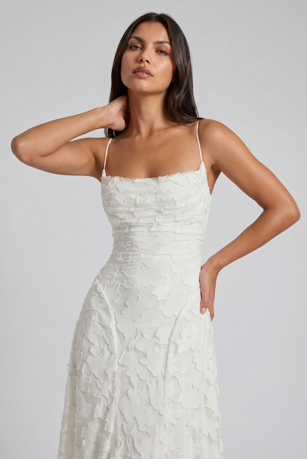 Louise Vestido Maxi Drapeado