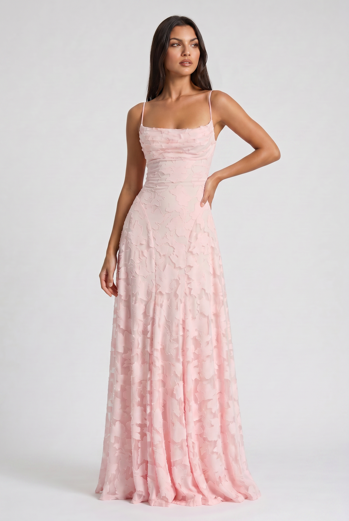 Louise Vestido Maxi Drapeado