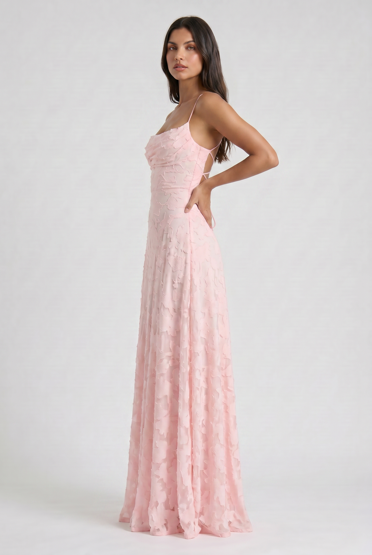 Louise Vestido Maxi Drapeado