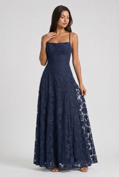 Louise Vestido Maxi Drapeado