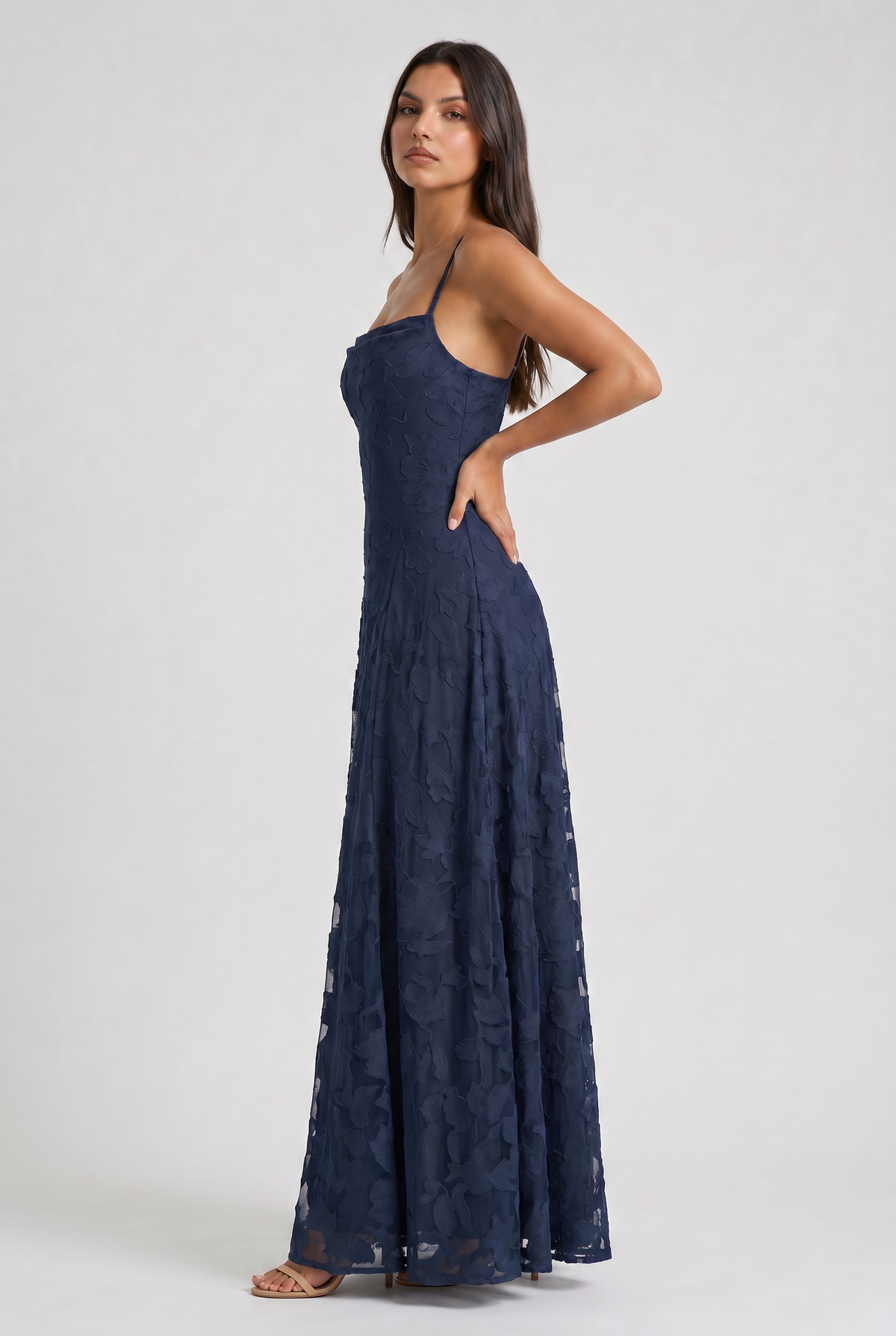Louise Vestido Maxi Drapeado