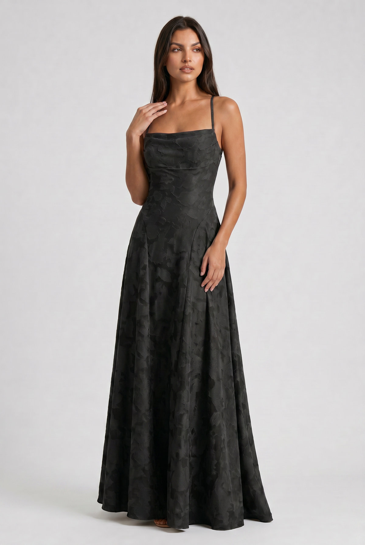 Louise Vestido Maxi Drapeado