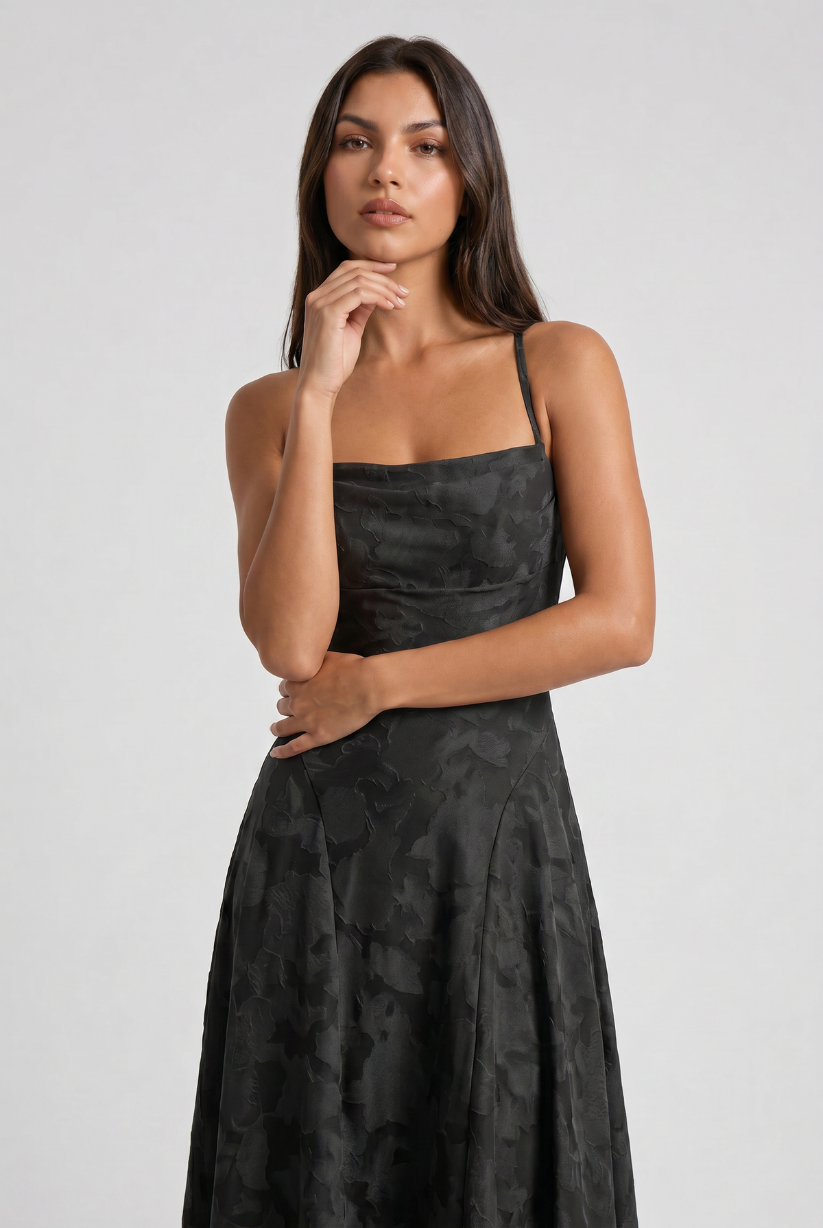 Louise Vestido Maxi Drapeado