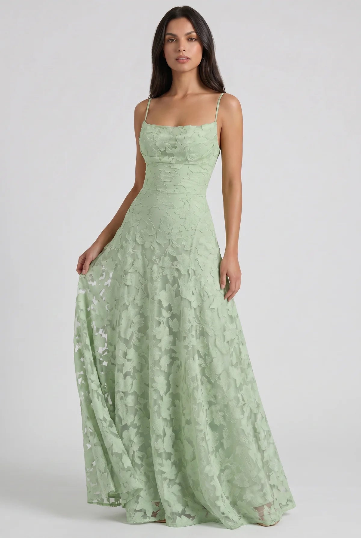 Louise Vestido Maxi Drapeado