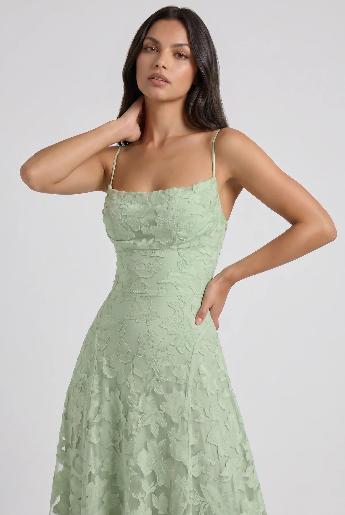 Louise Vestido Maxi Drapeado