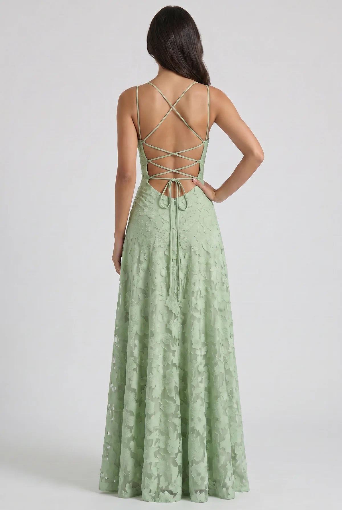 Louise Vestido Maxi Drapeado