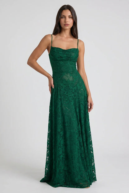 Louise Vestido Maxi Drapeado