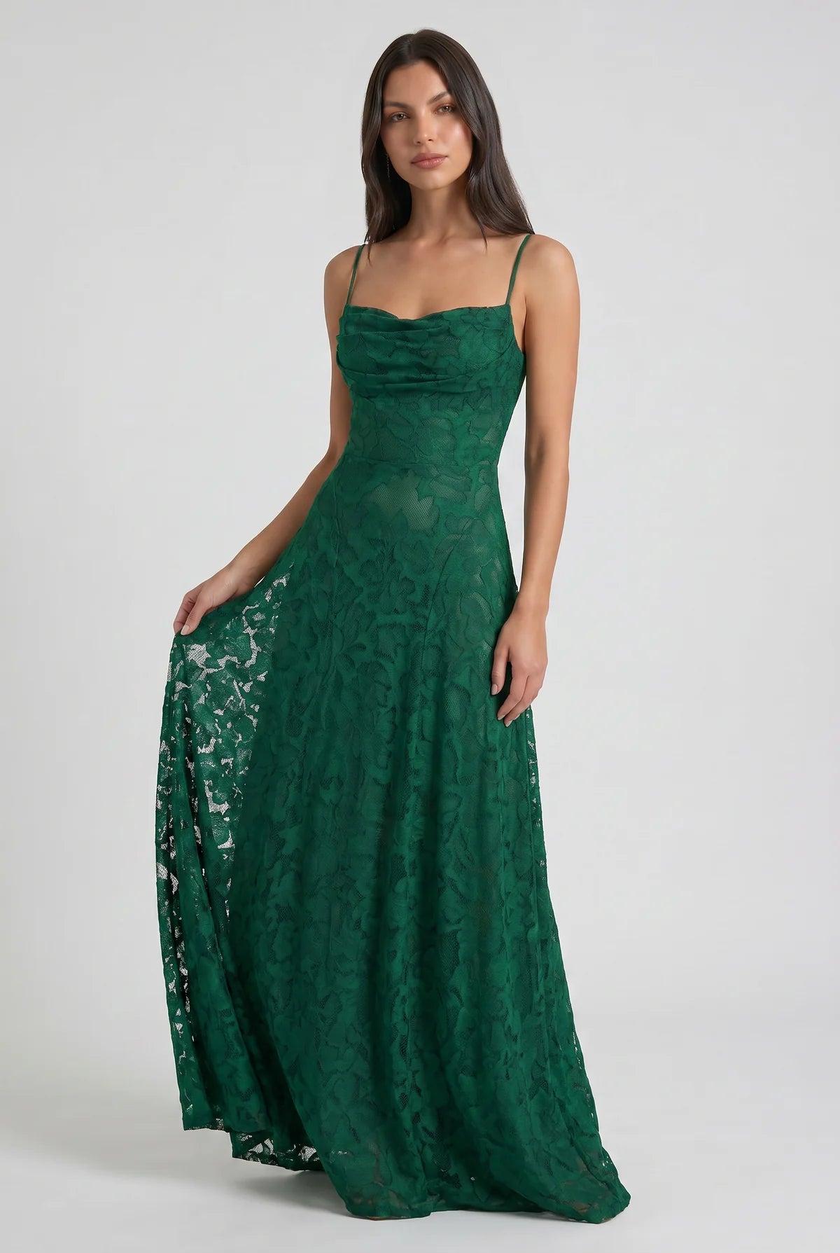 Louise Vestido Maxi Drapeado