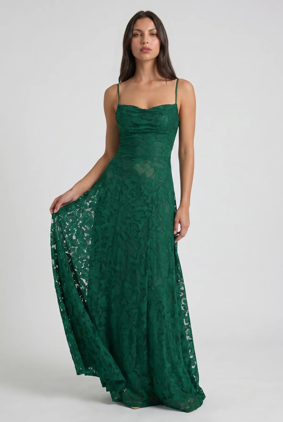 Louise Vestido Maxi Drapeado