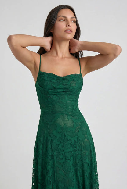 Louise Vestido Maxi Drapeado