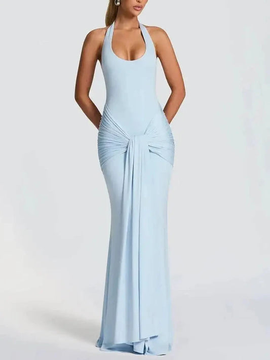 Atenas | Vestido Halter con Espalda al Aire