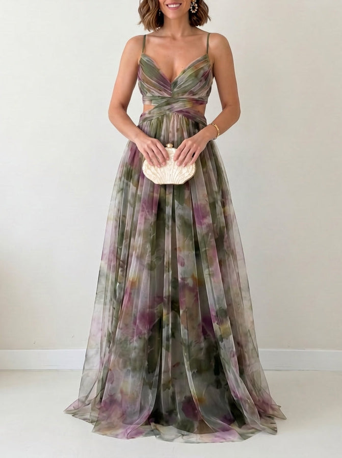 Vestido de ceremonia de tirantes