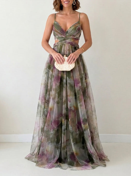 Vestido de ceremonia de tirantes