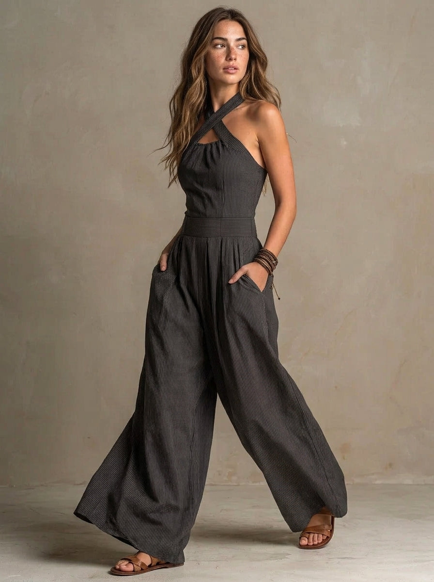 Ariadna | Mono elegante con escote cruzado