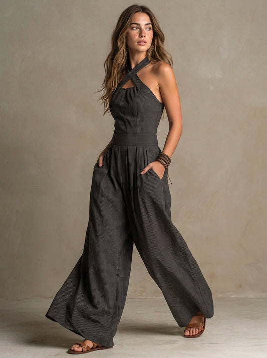 Ariadna | Mono elegante con escote cruzado