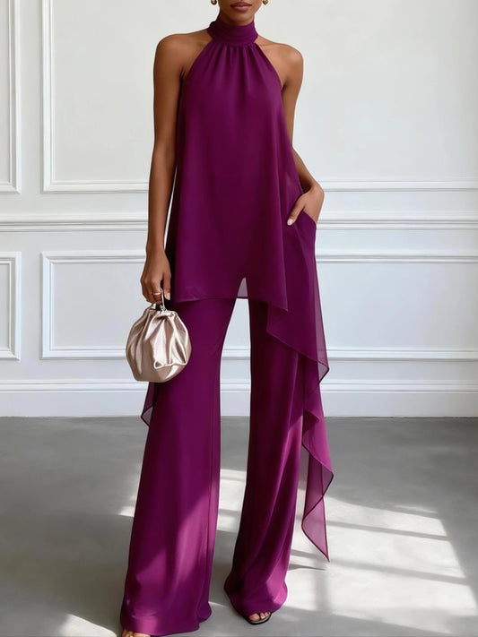 Violeta | Conjunto Top Morado y Pantalón