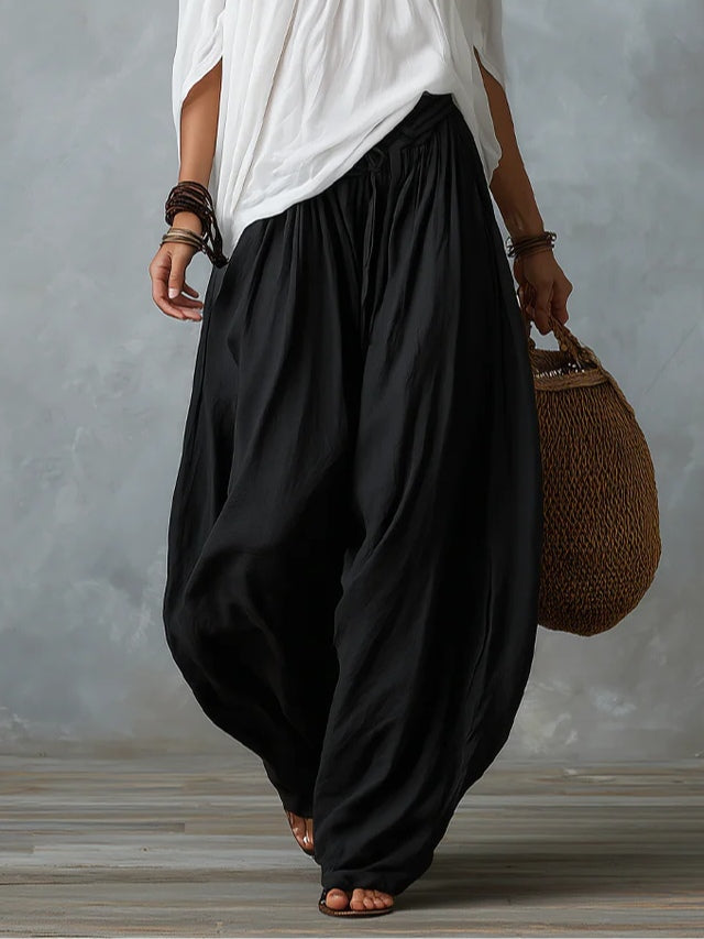 Margarita | Conjunto Top Blanco Hombros Descubiertos y Pantalón