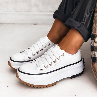 Bettina - zapatos con plataforma color blanco