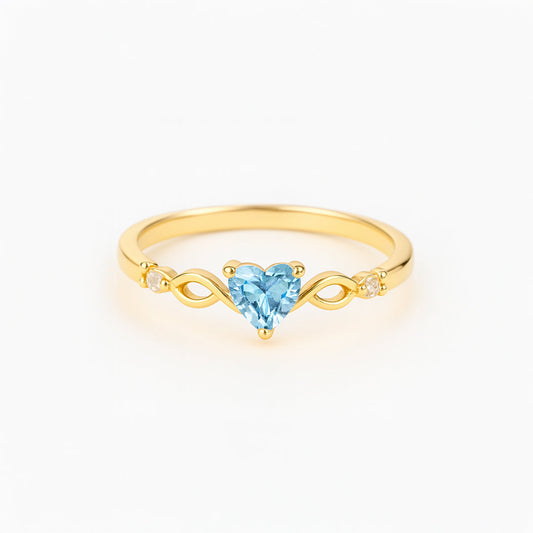 Amalia – Anillo corazón con circonita