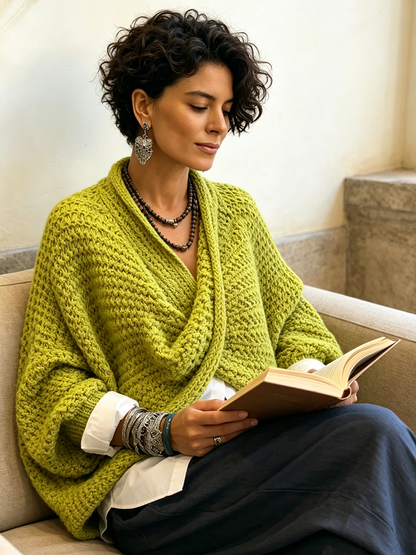 Adela - jersey oversize detalle
