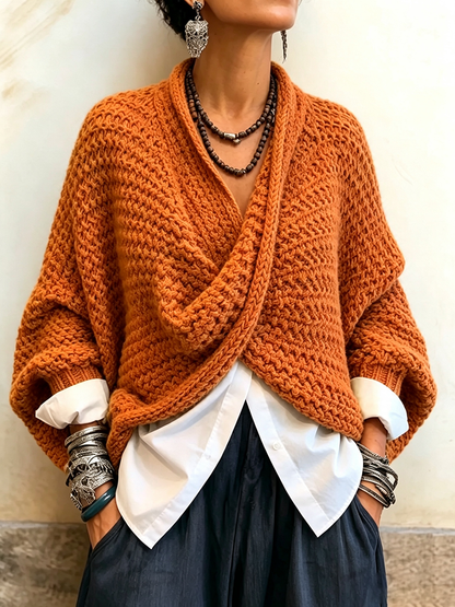 Adela - jersey oversize naranja