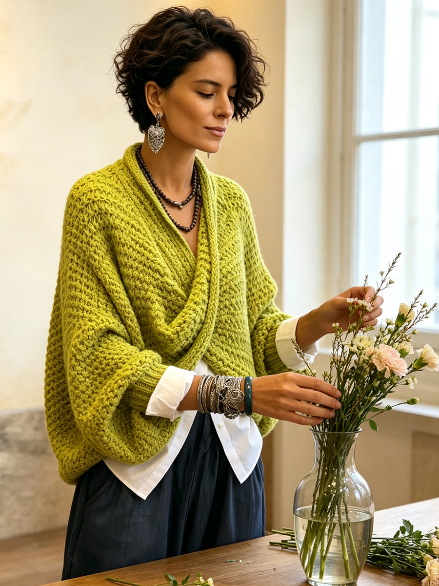 Adela - jersey oversize detalle