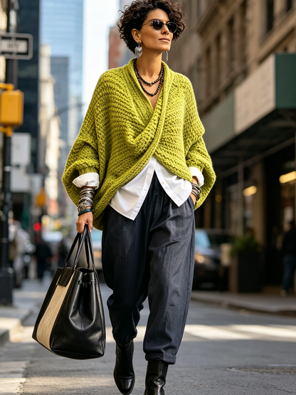 Adela - jersey oversize detalle